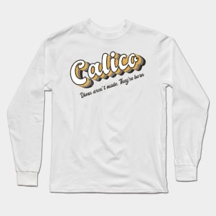 Retro Calico Cat Long Sleeve T-Shirt